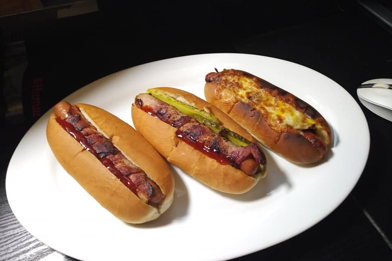 Illustration for article titled Farscythes fault. Bacon wrapped hotdogs.